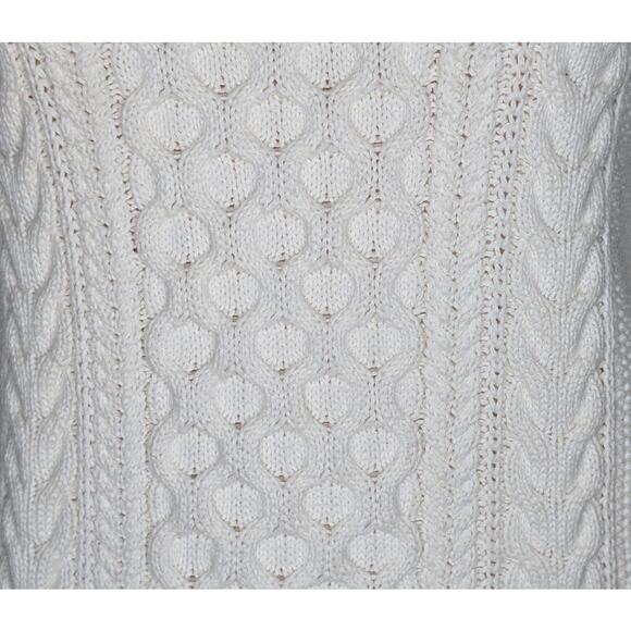 Gap Chunky Cableknit Fisherman Sweater Women XS Coastal Preppy Old Money Cabin‎ - Picture 5 of 8